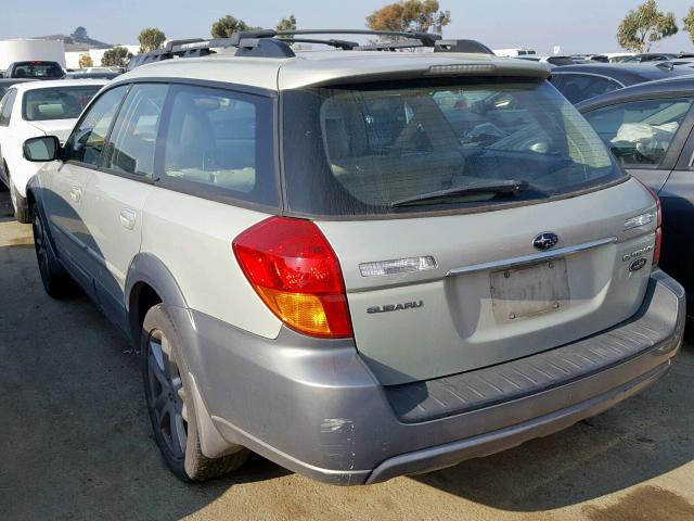 4S4BP86C554385961 - 2005 SUBARU LEGACY OUT SILVER photo 3