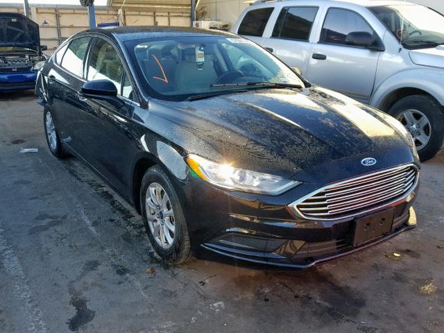 3FA6P0G72JR189511 - 2018 FORD FUSION S BLACK photo 1