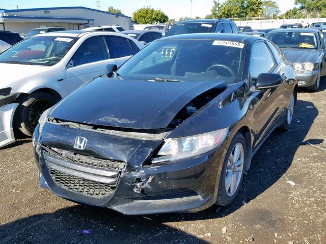 JHMZF1D41CS000556 - 2012 HONDA CR-Z GRAY photo 2