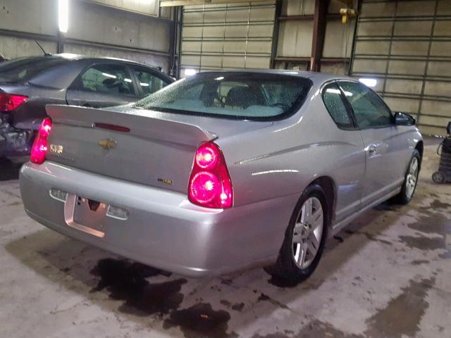 2G1WK15K179182238 - 2007 CHEVROLET MONTE CARL SILVER photo 4