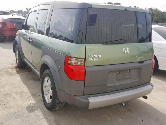 5J6YH28554L038782 - 2004 HONDA ELEMENT EX GREEN photo 3