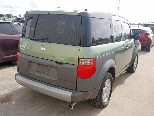 5J6YH28554L038782 - 2004 HONDA ELEMENT EX GREEN photo 4