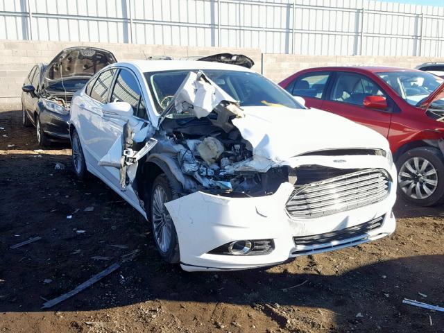 3FA6P0K92ER318135 - 2014 FORD FUSION TIT WHITE photo 1