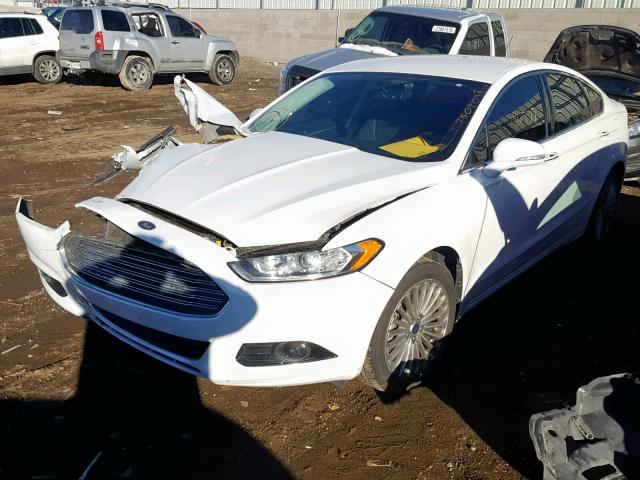 3FA6P0K92ER318135 - 2014 FORD FUSION TIT WHITE photo 2