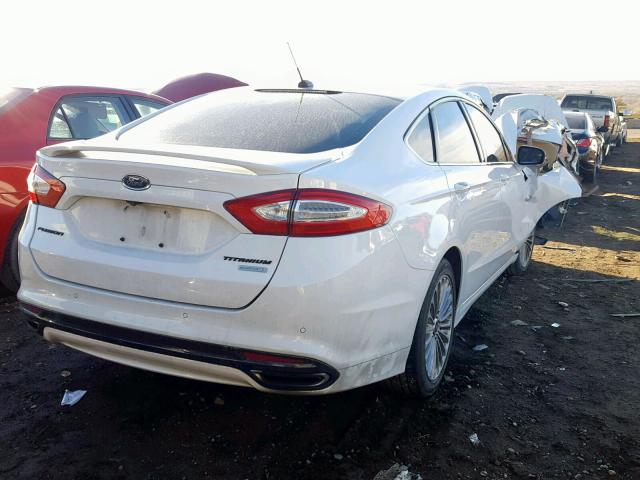 3FA6P0K92ER318135 - 2014 FORD FUSION TIT WHITE photo 4