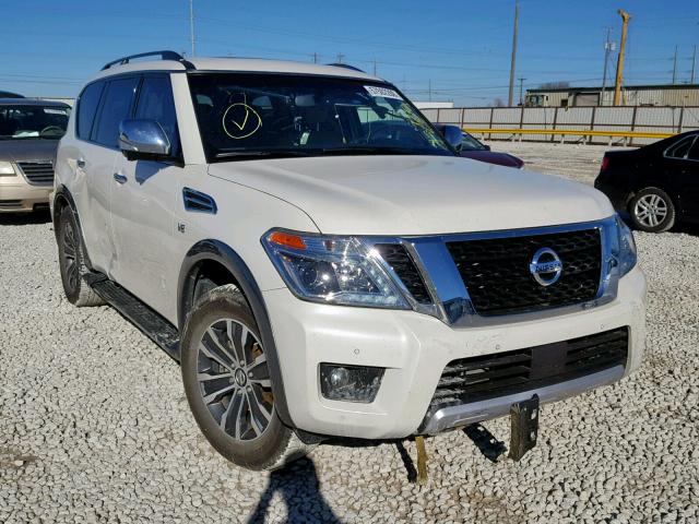 JN8AY2ND7J9054661 - 2018 NISSAN ARMADA SV WHITE photo 1