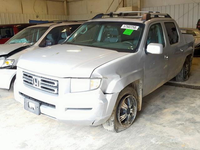 2HJYK16586H552559 - 2006 HONDA RIDGELINE SILVER photo 2