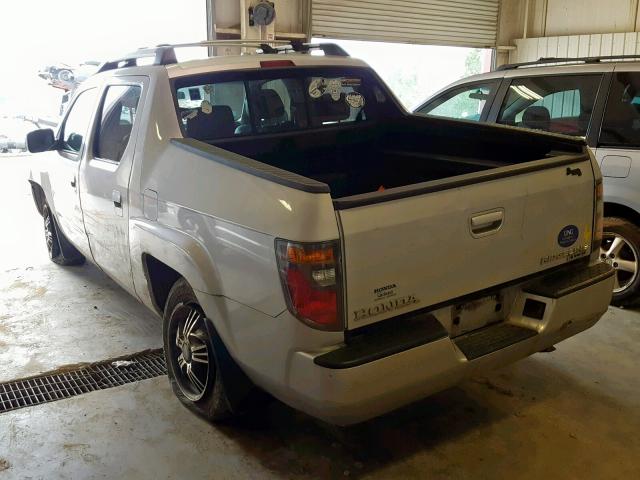 2HJYK16586H552559 - 2006 HONDA RIDGELINE SILVER photo 3