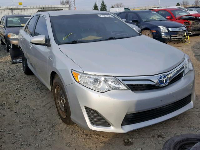 4T1BD1FK9CU038251 - 2012 TOYOTA CAMRY HYBR SILVER photo 1