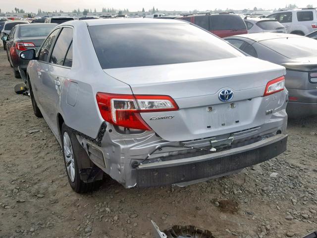 4T1BD1FK9CU038251 - 2012 TOYOTA CAMRY HYBR SILVER photo 3