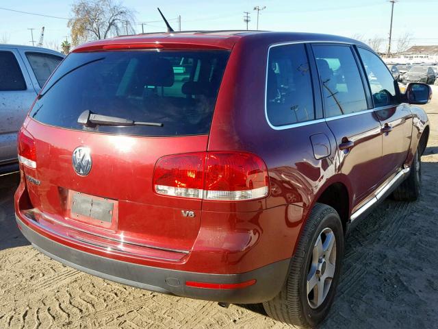 WVGZG77L26D016967 - 2006 VOLKSWAGEN TOUAREG 3. RED photo 4