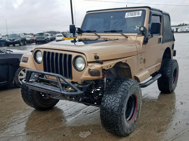 1J4FY49S5XP484211 - 1999 JEEP WRANGLER / TAN photo 2