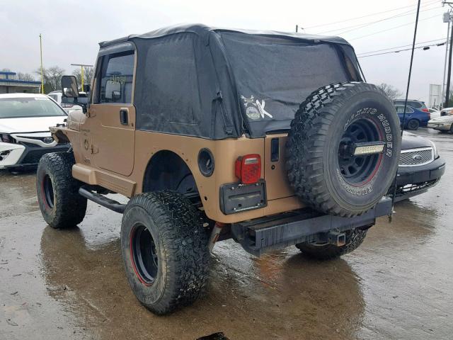 1J4FY49S5XP484211 - 1999 JEEP WRANGLER / TAN photo 3