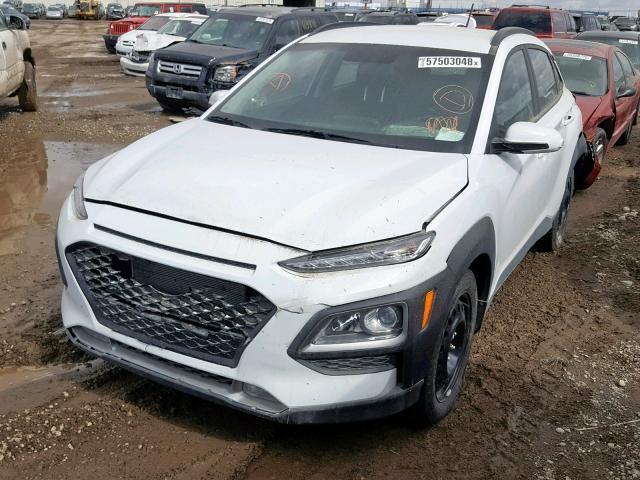 KM8K2CAA9JU094445 - 2018 HYUNDAI KONA SEL WHITE photo 2