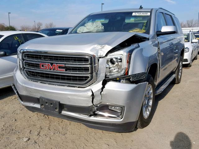 1GKS2AKC7FR137963 - 2015 GMC YUKON SLE GRAY photo 2