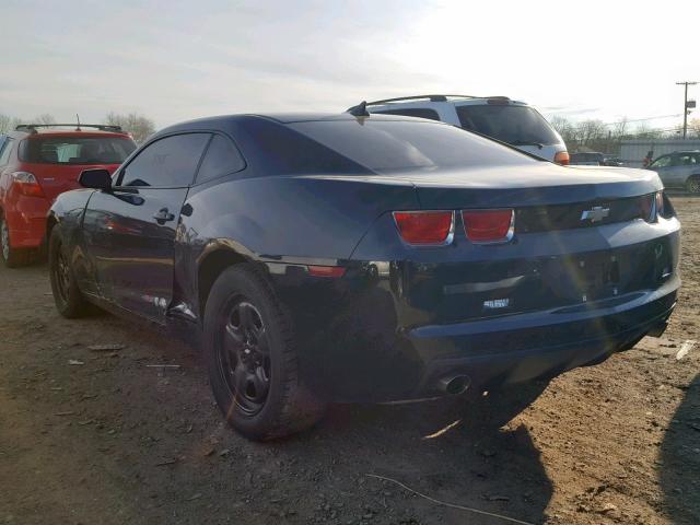 2G1FA1EV5A9201376 - 2010 CHEVROLET CAMARO LS BLACK photo 3