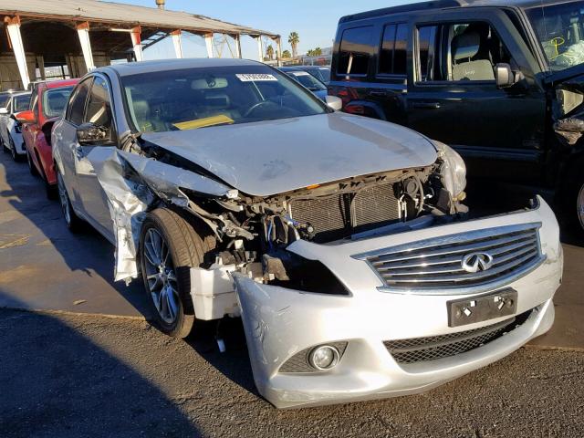 JN1CV6AP6DM710227 - 2013 INFINITI G37 BASE SILVER photo 1