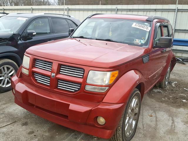 1D8GU58657W725076 - 2007 DODGE NITRO R/T RED photo 2