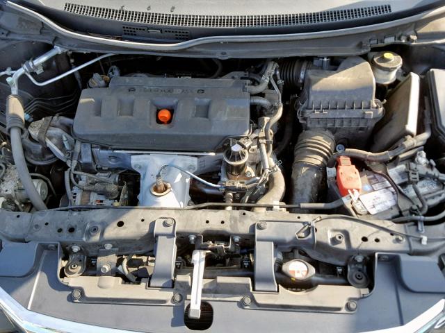 19XFB2F84CE382512 - 2012 HONDA CIVIC EX Černá fotografie 7