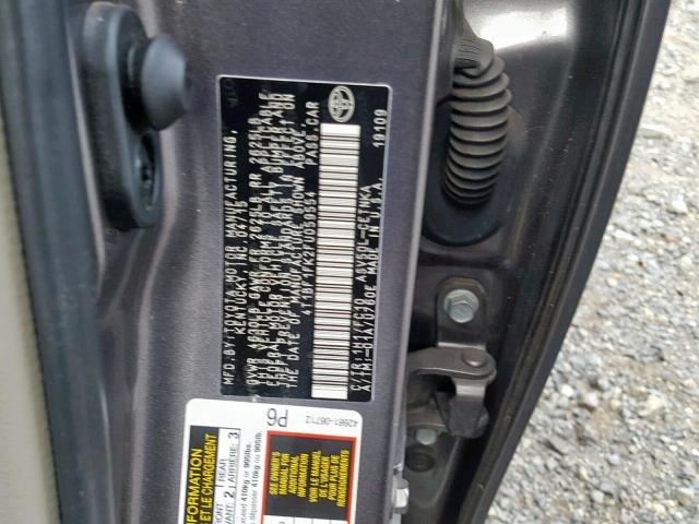 4T1BF1FK2FU059554 - 2015 TOYOTA CAMRY LE Grigio foto 10