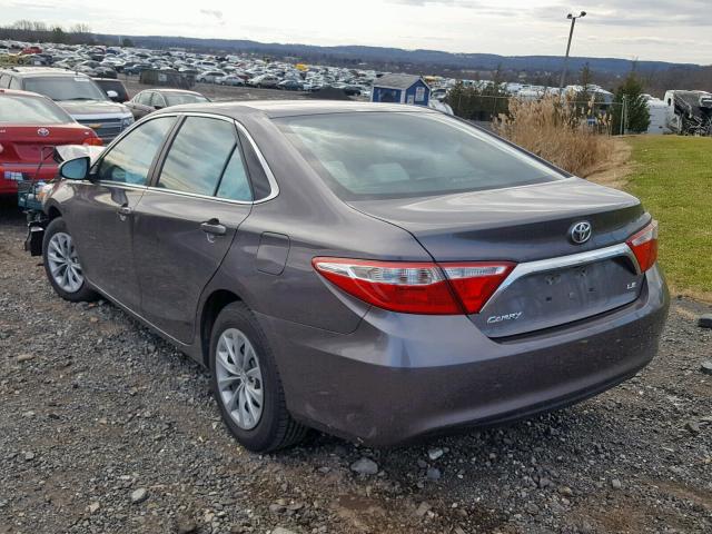 4T1BF1FK2FU059554 - 2015 TOYOTA CAMRY LE Grigio foto 3