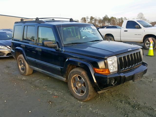 1J8HG48K86C204041 - 2006 JEEP COMMANDER BLACK photo 1