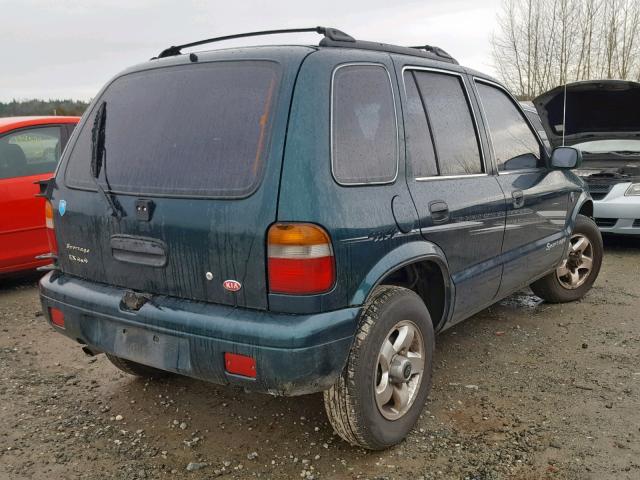 KNDJA7235V5551150 - 1997 KIA SPORTAGE TEAL photo 4