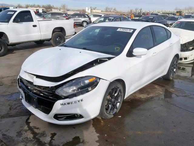 1C3CDFBB9FD302430 - 2015 DODGE DART SXT WHITE photo 2