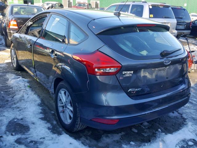 1FADP3K25JL237683 - 2018 FORD FOCUS SE Szary zdjęcie 3
