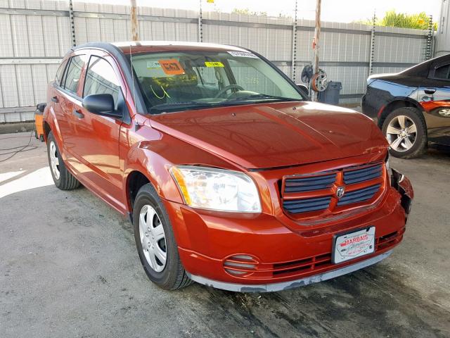 1B3HB28BX7D545996 - 2007 DODGE CALIBER ORANGE photo 1