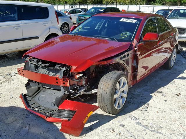 1G6AA5RA4F0118669 - 2015 CADILLAC ATS BURGUNDY photo 2