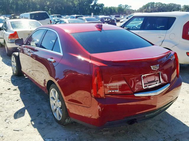 1G6AA5RA4F0118669 - 2015 CADILLAC ATS BURGUNDY photo 3