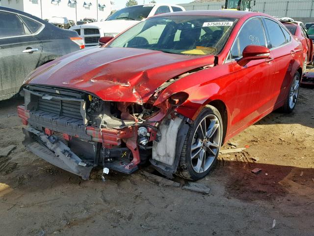 3FA6P0K96ER111148 - 2014 FORD FUSION TIT RED photo 2