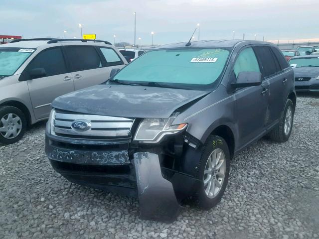 2FMDK3JC4ABA67251 - 2010 FORD EDGE SEL GRAY photo 2