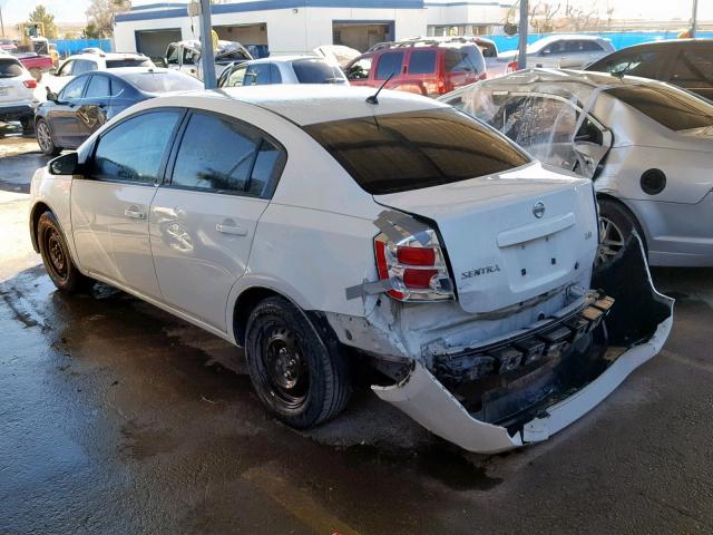 3N1AB61E97L662087 - 2007 NISSAN SENTRA 2.0 WHITE photo 3