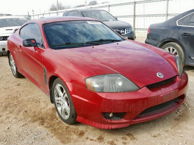 KMHHN65F55U177272 - 2005 HYUNDAI TIBURON GT RED photo 1