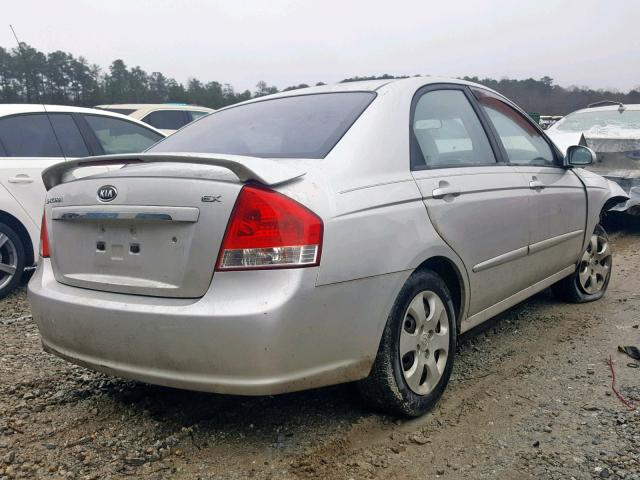 KNAFE121X85545206 - 2008 KIA SPECTRA EX SILVER photo 4