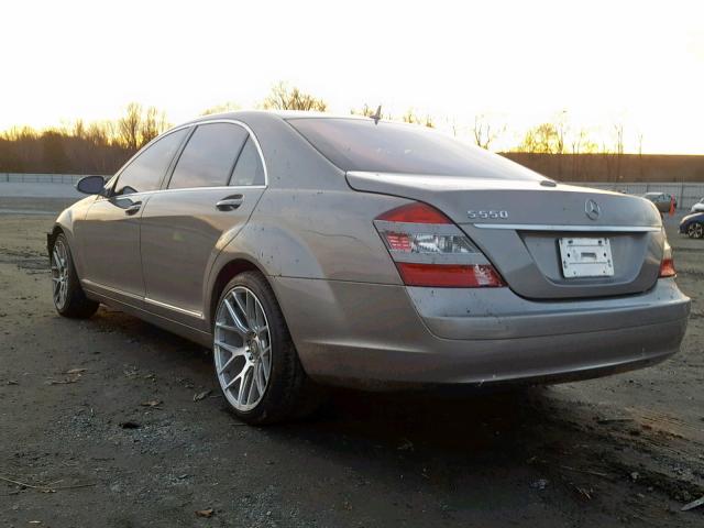 WDDNG71XX7A054602 - 2007 MERCEDES-BENZ S 550 SILVER photo 3