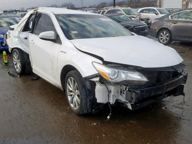 4T1BD1FK3FU156056 - 2015 TOYOTA CAMRY HYBR WHITE photo 1