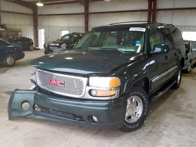 1GKEC16Z12J326156 - 2002 GMC YUKON XL C GREEN photo 2