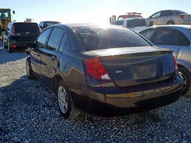 1G8AJ52F13Z156641 - 2003 SATURN ION LEVEL BLACK photo 3
