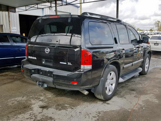 5N1BA0NDXEN601925 - 2014 NISSAN ARMADA SV BLACK photo 4