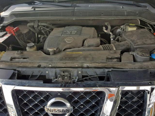 5N1BA0NDXEN601925 - 2014 NISSAN ARMADA SV BLACK photo 7