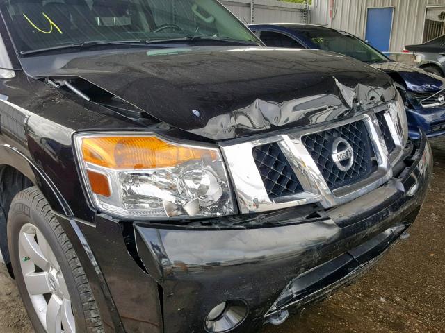 5N1BA0NDXEN601925 - 2014 NISSAN ARMADA SV BLACK photo 9