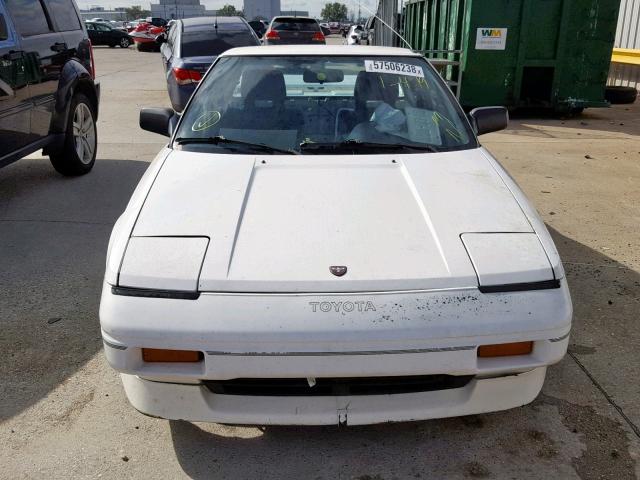 JT2AW15C4H0097154 - 1987 TOYOTA MR2 WHITE photo 9