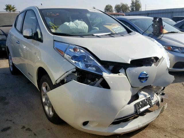 JN1AZ0CP3CT021191 - 2012 NISSAN LEAF SV WHITE photo 1