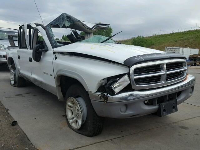 1B7GG2AN41S124164 - 2001 DODGE DAKOTA QUA WHITE photo 1