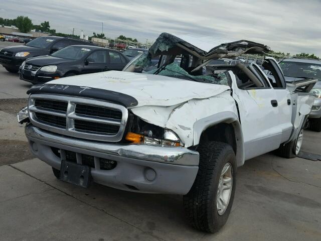 1B7GG2AN41S124164 - 2001 DODGE DAKOTA QUA WHITE photo 2