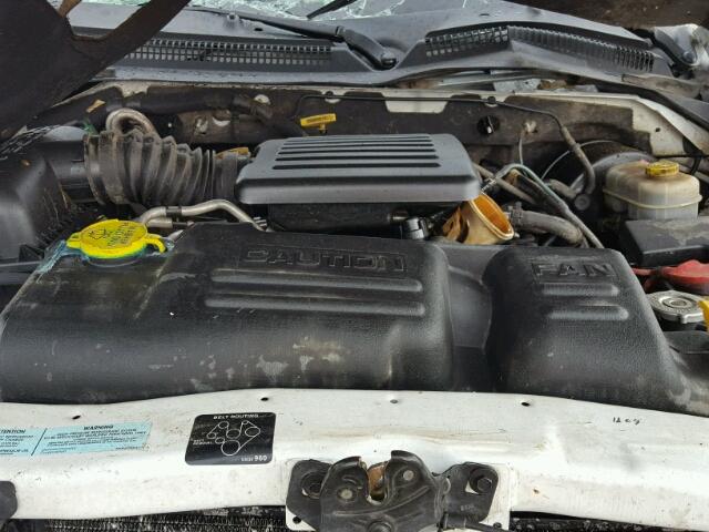 1B7GG2AN41S124164 - 2001 DODGE DAKOTA QUA WHITE photo 7