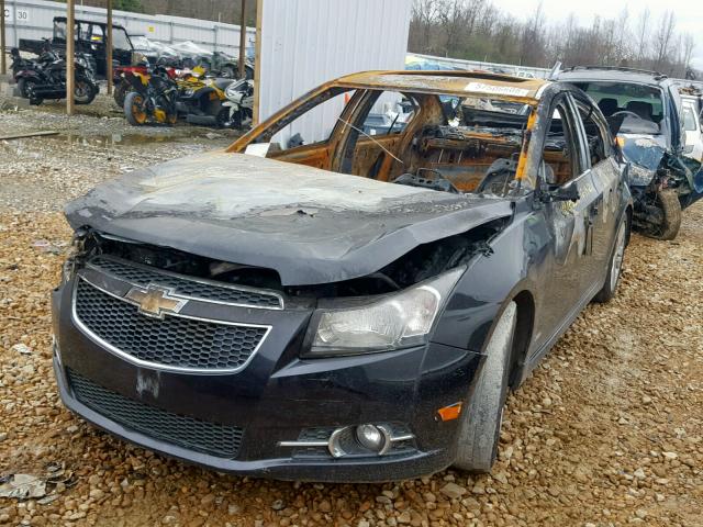 1G1PG5SB1E7281870 - 2014 CHEVROLET CRUZE LTZ BLACK photo 2